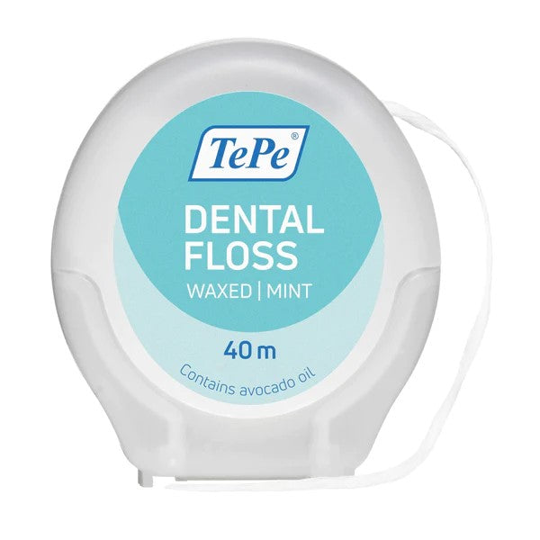 Tepe Dental Floss Waxed: Mint: 40 m