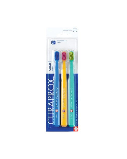 Curaprox CS 7600 Kids Smart Ultra Soft Toothbrushes: Three Pack