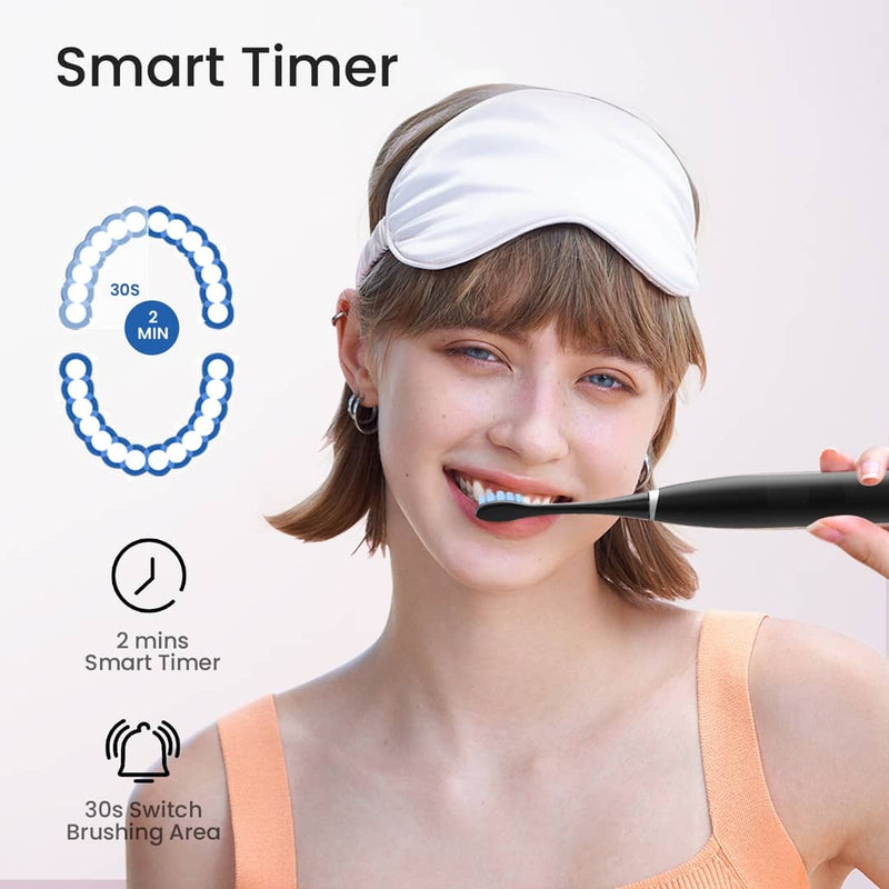 OCLEAN FLOW SONIC ELECTRIC TOOTHBRUSH: BLACK