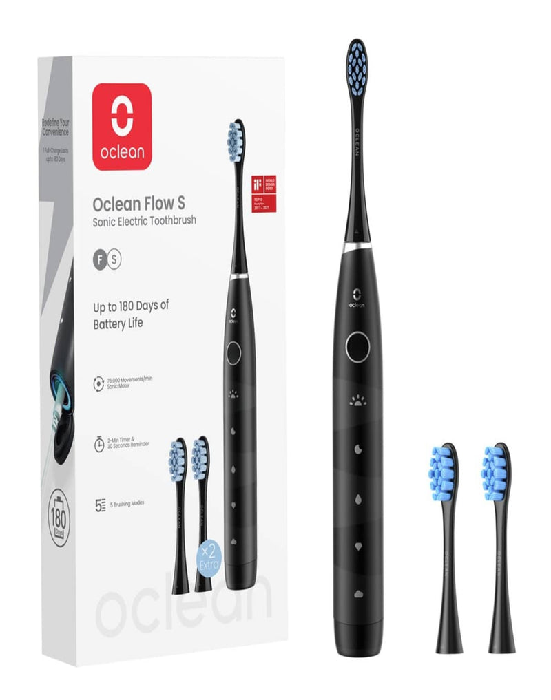 OCLEAN FLOW SONIC ELECTRIC TOOTHBRUSH: BLACK