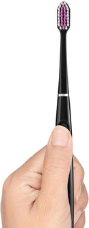 G.U.M SONIC DAILY BATTERY TOOTHBRUSH SOFT, COMPACT BLACK/WHITE/SENSITIVE (WHITE-PINK)  AND TOOTHBRUSH HEAD COMBO