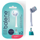 Balene Duotech Electric Toothbrush: Replacement Heads Medium/Soft x2 brush heads per packet
