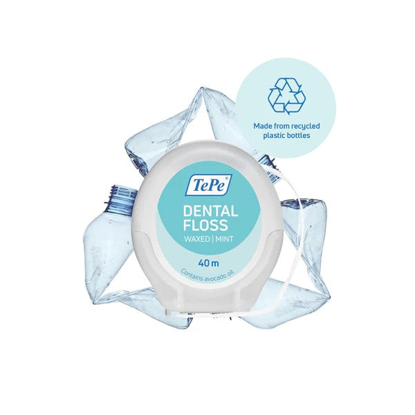 Tepe Dental Floss Waxed: Mint: 40 m