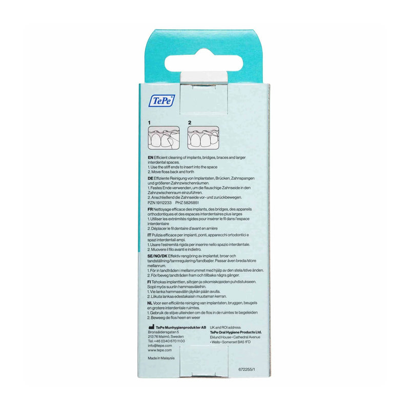 TePe Bridge & Implant Floss: 30 Pre-Cut Strands