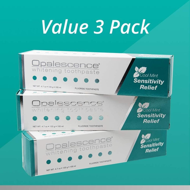 Opalescence Sensitivity Whitening Toothpaste Cool Mint 133g (3x 133g Tubes)