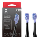 OCLEAN SONIC REPLACEMENT BRUSH: ULTRA WHITE: BLACK 2PCS