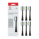 OCLEAN: SONIC REPLACEMENT BRUSH HEADS: PROFESSIONAL CLEAN: BLACK: 6PCS