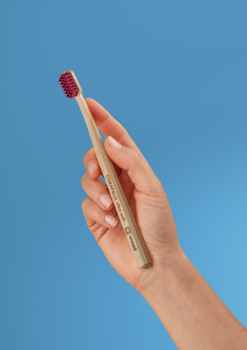 Curaprox Manual Wooden Toothbrush: Ultra Soft: CS WOOD