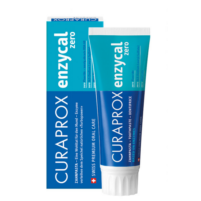 CURAPROX ENZYCAL ZERO FLUORIDE TOOTHPASTE - 75ML.