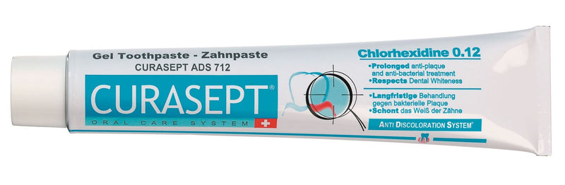 Curasept: Anti-Discoloration: Chlorhexidine Toothpaste: ADS 712:  0,12%: 75ml.