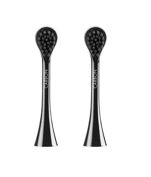 Curaprox Duo Black Is White Hydrosonic Carbon Brush Heads (2 X BIW Sonic Brush Heads)