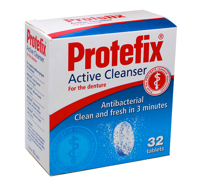 Protefix active cleanser for dentures 32PCS - Denture | SmileShop , clean, Clean Denture, Clean Dentures, Cleaner, Cleansing