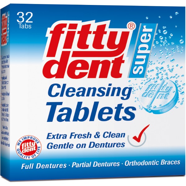 Fittydent Cleansing Tabs - Denture | SmileShop , Clean, Cleansing, Denture, Sanitize