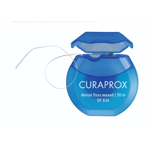 CURAPROX FLOSS MINT WAXED (1x 50M) - Floss | SmileShop , Floss, Waxed