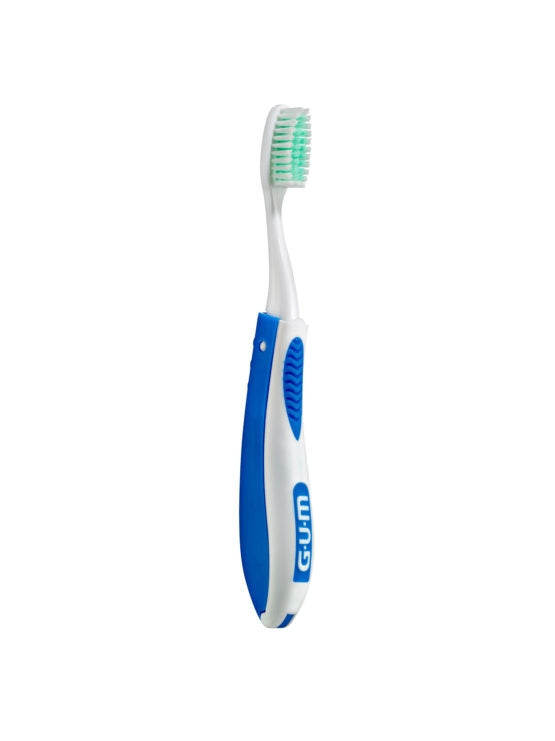 G.U.M T/B TRAVEL BRUSH, SOFT, ANTIBACTERIAL COATED - Toothbrush | SmileShop , cover, toothbrush, travel