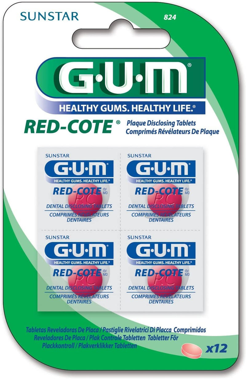 G.U.M.: Red Cote Plaque Disclosing Tablets - Plaque Disclosing Tablets | SmileShop , Gum, Plaque, plaque defence