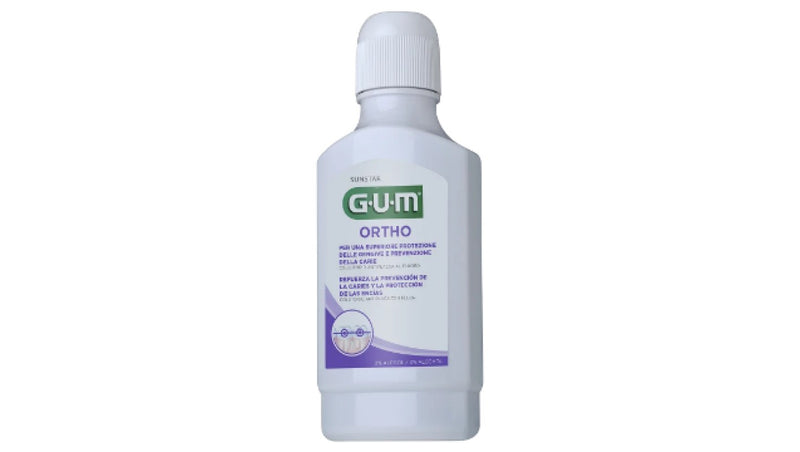 GUM® ORTHO Fluoride Antiplaque Mouthrinse Alcohol Free 300 ml
