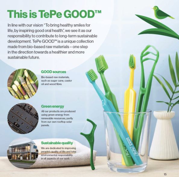 TePe GOOD™ Regular Soft Toothbrush - Manual Toothbrush | SmileShop , Compact, Green, Manual, Manual toothbrush, Nature