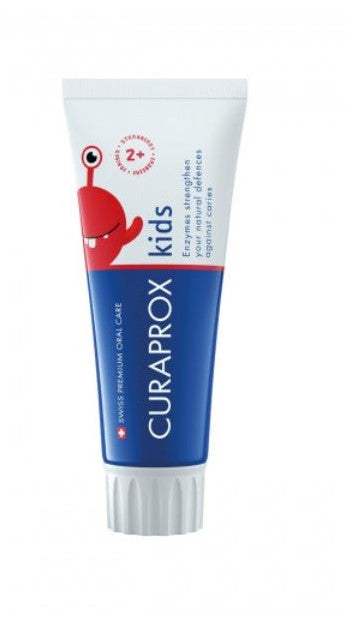 CURAPROX: CS KIDS TOOTHPASTE STRAWBERRY, 60 ML, 950 PPM FLUORIDE, 2 Years and Up