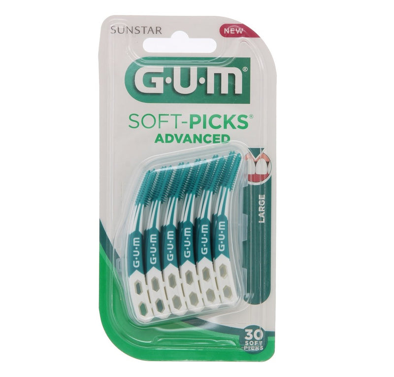 G.U.M SOFT-PICKS, ADVANCED, LARGE 30PCS