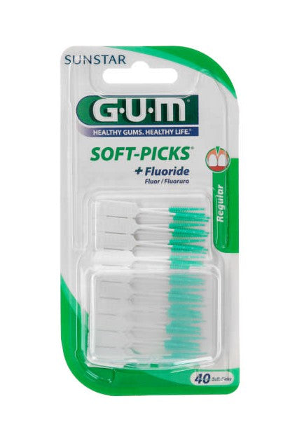GUM Soft-Pics + Fluoride 40 pics