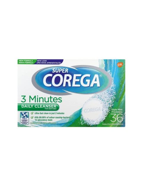 Super Corega Daily Denture Cleanser 36s