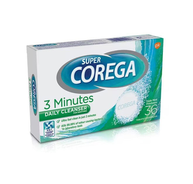 Super Corega Daily Denture Cleanser 36s