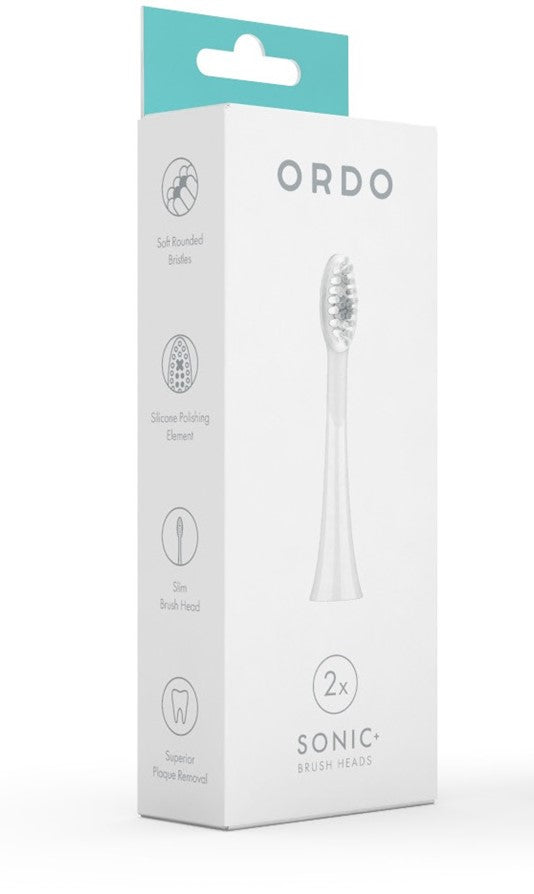 Ordo: Sonic+ Replacement Brush Heads - Replacement Brush Heads | SmileShop , Accessories, Black, Brushes, Clean teeth, Cleaner, Cleansing, Colours, Dentist Design, Electric toothbrush brus he