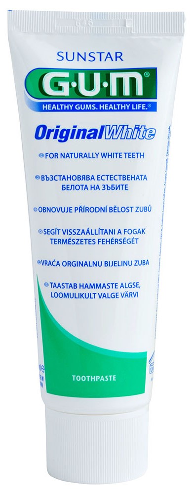 G.U.M ORIGINAL WHITE TOOTHPASTE 75ML - toothpaste | SmileShop , GUM Original White Toothpaste, Toothpaste, Whitening, Whitening toothpaste