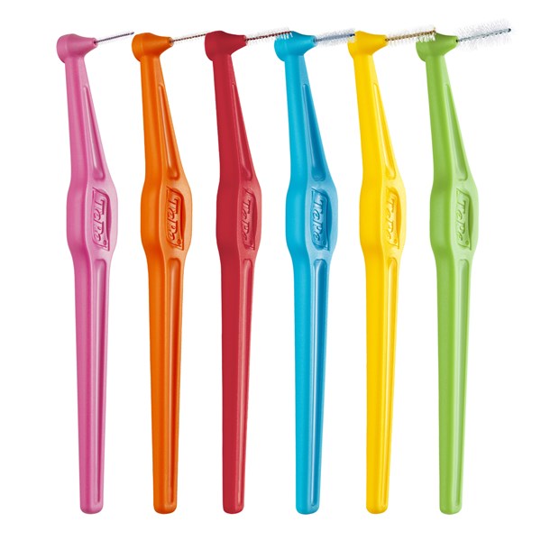 TePe Angle™ Interdental Brushes /6per Pack - Interdental Brush | SmileShop , Angle, Brush, Cleansing, Colour Size, Grip, Handle, Interdental brush, plaque defence, specialised, Speciality, 