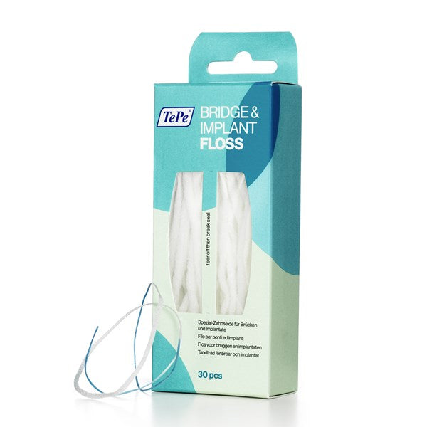 TePe Bridge & Implant Floss - Floss | SmileShop , Bridge, Floss, Super, Super Floss