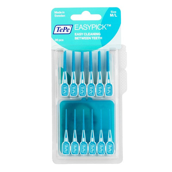 Toothpicks TePe EasyPick™ OrangeXS/S Blue M/L 36 & 1 Travel Case - Interdental Brush | SmileShop , EasyPick, Inter, Interdental, Pick, reddot, toothpick