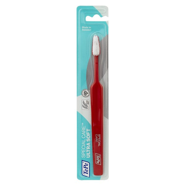TePe Special Care™ RED Regular Blister Pack 1's - Speciality Toothhbrush | SmileShop , Implant, Manual, Post op, Soft, Speciality Brush, Surgery, TePe, Whisdom