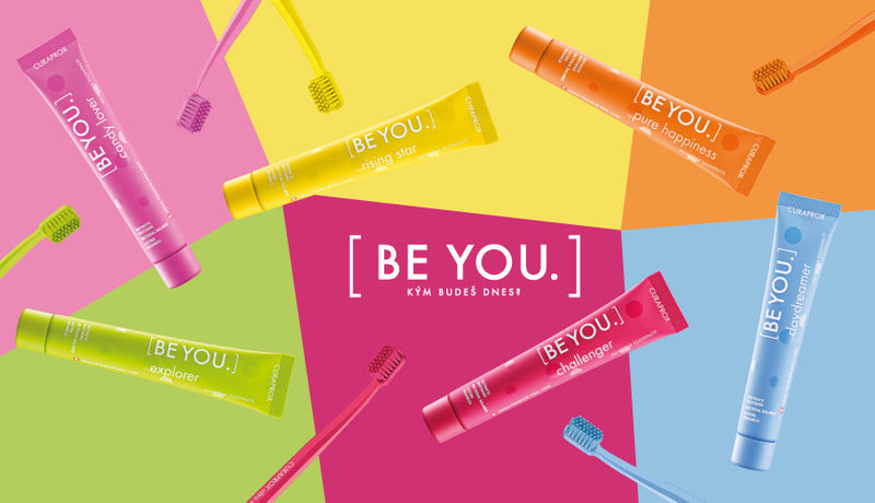 Curaprox: Be You Toothpaste Collection - 60ml - NEW SIZE - Toothbrush Excluded - Toothpaste | SmileShop , Bad breath, Be You, Bleeding gums, Caries protection, Clean teeth, Colours, Curaprox,